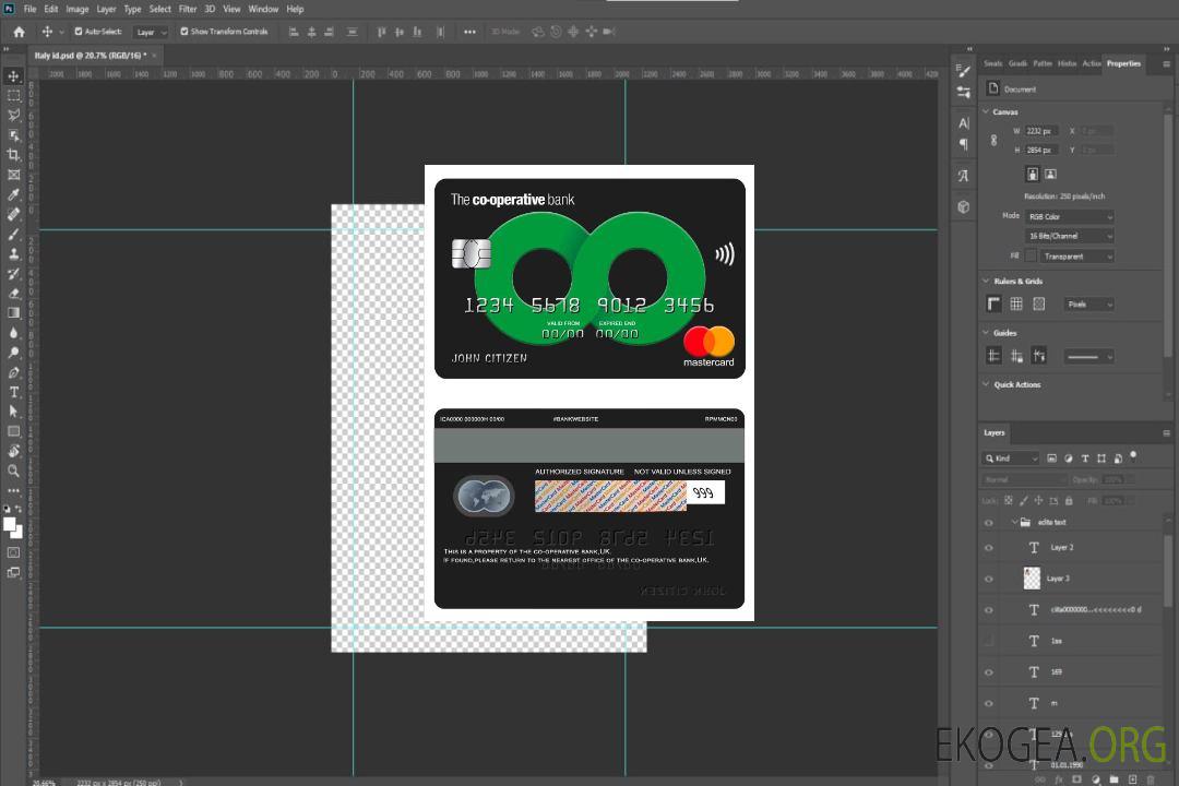 Royaume-Uni La mastercard de la banque coopérative template Royaume-Uni La mastercard de la banque coopérative template